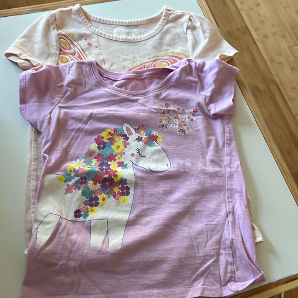 Girls T- Shirts. Set of 2 T-shirts + Sweater.